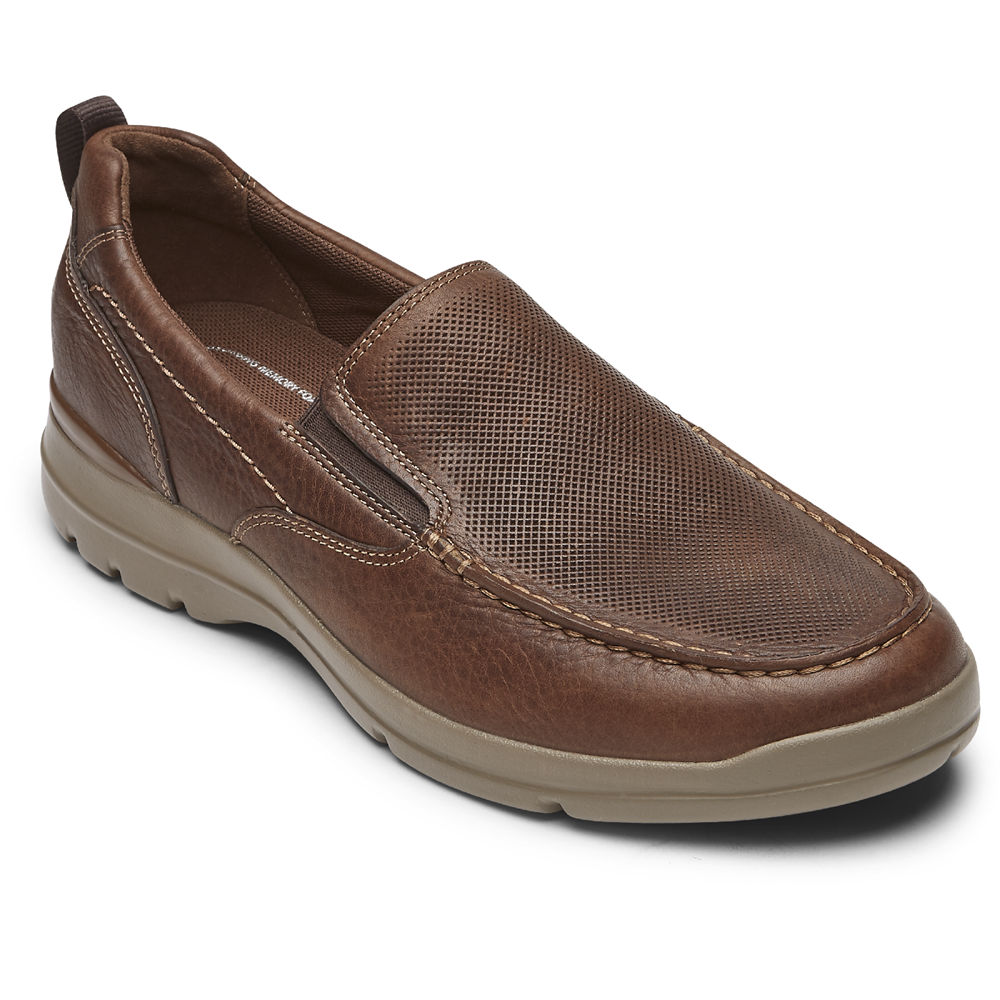 Rockport Singapore Mens Slip-On - City Edge Brown - UD1397254